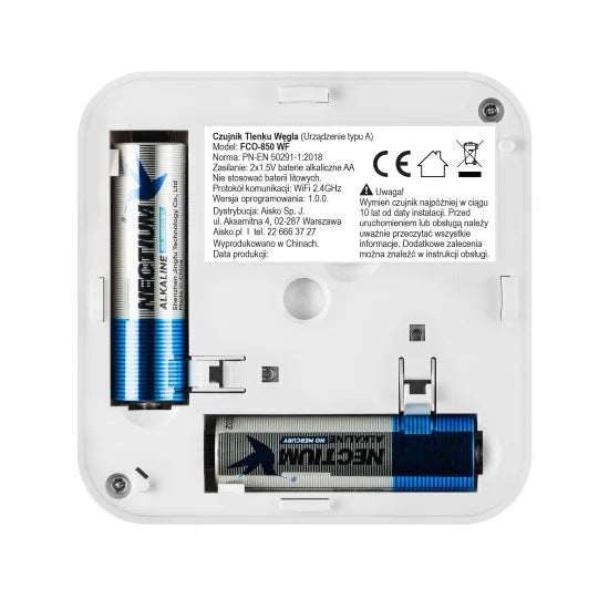 Czujnik czadu z funkcją komunikacji FCO-850 WF