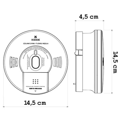 Dualny czujnik dymu i tlenku węgla K10SCO