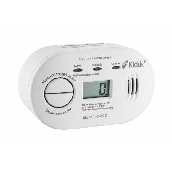 Czujnik tlenku węgla z wyświetlaczem K5DCO