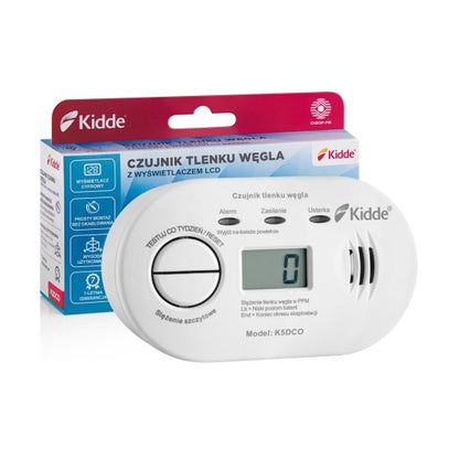 Czujnik tlenku węgla z wyświetlaczem K5DCO