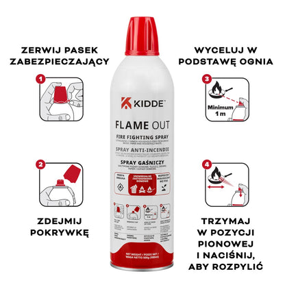 Spray gaśniczy Kidde FlameOut (500 ml)