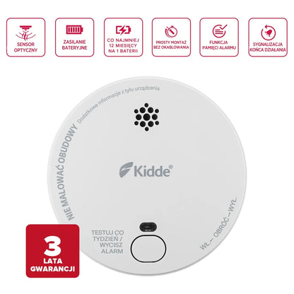 Zestaw 2 czujek: czadu i dymu